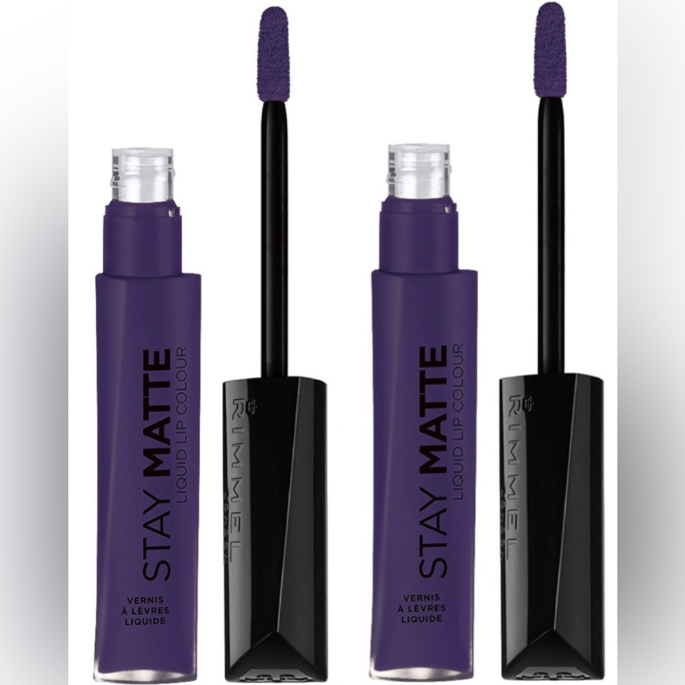 🆕RIMMEL LONDON: Bundle of 2- Stay Matte Liquid Lip Colour- Blue Iris